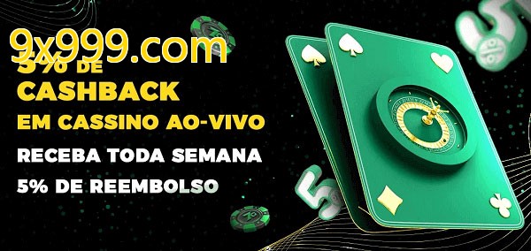 Promoções do cassino ao Vivo 9x999.com